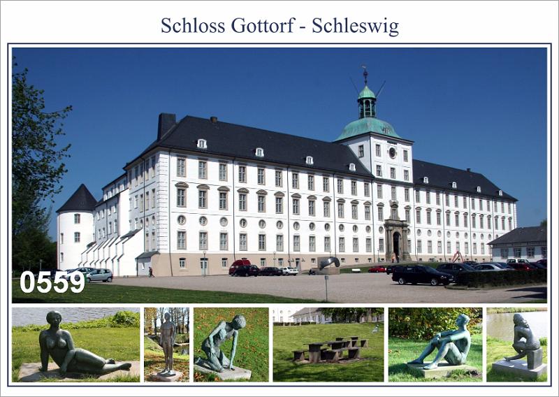 0559  Schleswig  Schloss Gottorf mi. Skulpturen (G)..jpg